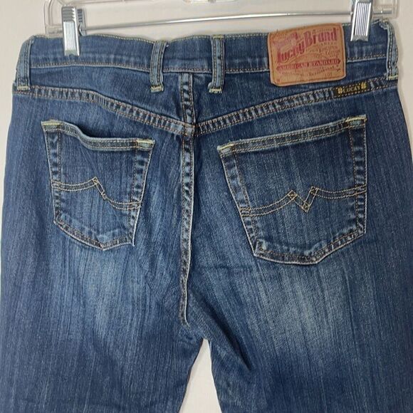 Lucky Brand Sweet N Low Dark Wash Boot Cut Jeans. - Picture 6 of 10